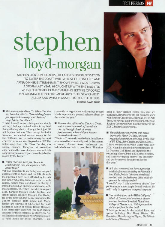 Stephen Lloyd-Morgan - Tenor